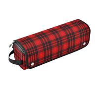 voucong 2 in 1 Hair Tools Organizer with Removable Heat Resistant Mat Heating Tools Travel Bag Organizer for Flat Iron Hot and Haircare Accessories Travel Bag for Hair Vintage Buffalo Plaid