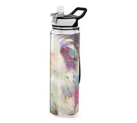 voucong 32oz Cartoon Cute Hamster Art Painting Water Bottles Tritan BPA Free non toxic Plastic Reusable Water Bottle for Fitness