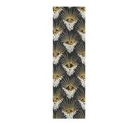 voucong Afro Samurai Style Peacock Gold White Design Grip Tape for Skateboards Non-Skid pro Scooter Grip Tape 44×10 Inch Inch lija para patineta