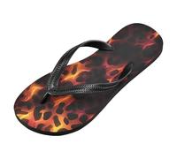 voucong Burning Leopard Print rubber flip flops men lightweight Flip Flop Sandal for beach (prop1)