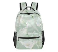 voucong Calla Lily Flower Pastel Colors Mint Green kids backpacks for school boys with large book bags for teen