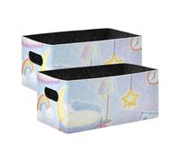 voucong Cartoon Bed Cloud Snow Cute Closet Organizers and Storage 2 Pack Organizing Closet Shelf for Bedroom, Living Room, Home Organization