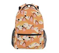 voucong Cartoon Cute Fox Orange princess kids backpack with large bookbag for elementary mochilas escolares para ni?os