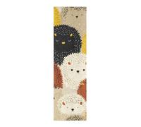 voucong Cartoon Hedgehog Colorful Cute Grip Tape Skateboard Tear-Proof Grip Tape Scooters 33×9 Inch antiderrapante para Scooter