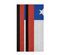 voucong Chile Flag Chilean Blue Red Fridge Handle Covers Proctective Home Decor Keep Kitchen Appliances Clean Off Stains Fingerprint for Oven