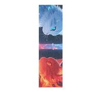 voucong Cool Blue Red Cat Grip Tape for Skateboards Designs Bubble Free Scooter Grip Tape 33×9 Inch lijas para Skate