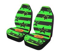 voucong Cute Green Devil for Halloween Decorative car seat Cover Set of 2 for Trucks Comfortable SUV seat Covers covertores para asientos de carros