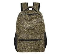 voucong Dark Gold Glitter backpack for girls kids for school with big bookbags youth