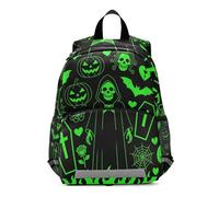 voucong Doodle Graffiti Flames Y2k Skull Green kids mini backpack boys with leash bookbag for 6-8 year old mochilas para ni?as de 3 a?os