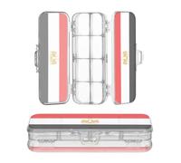 voucong Egypt Flag Egyptian Red and Black Clear Pencils Box Double Deck Pens Case Hard Boxes For Stationery Supplies With Lid