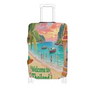 voucong Elastic Carry on Luggage Cover Anti Scratch Baggage Cover Baggage Protector Fit 18-32 Inch Welcome to Thailand Scenery Culture