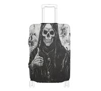 voucong Elastic Carry on Luggage Protector Cover Washable Carry on Suitcase Cover Luggage Protector Fit 18-32 Inch Death God Skull Gothic