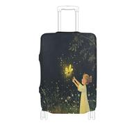 voucong Elastic Cover for Luggage Washable Baggage Cover Travel Essentials Fit 18-32 Inch Firefly Summer Night