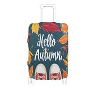 voucong Elastic Extra Large Luggage Cover Washable suitcases Cover Luggage Protectors Fit 18-32 Inch Hellow Autumn Maples