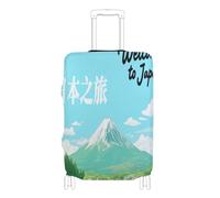voucong Elastic Large Luggage Cover Protector Washable Suitcase Covers Baggage Protector Fit 18-32 Inch Welcome to Japan Scenery Culture