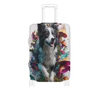 voucong Elastic Luggage Cover Protector Scratch-Resistant Fit Suitcase Elastic Cover Travel Accessories Fit 18-32 Inch Cute Fungi Dog