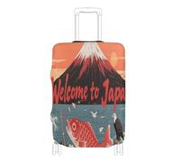 voucong Elastic Luggage dust Cover Scratchproof Carry on Suitcase Cover Baggage Protector Fit 18-32 Inch Welcome to Japan Scenery Culture