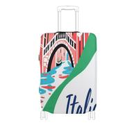 voucong Elastic Luggage Protector Cover Anti Scratch Baggage Cover Luggage Protection Fit 18-32 Inch Welcome to Italy Scenery Culture