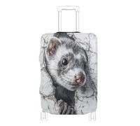 voucong Elastic suitcases Covers for Luggage Anti Scratch Covers for suitcases Luggage Protectors Fit 18-32 Inch Ferret Mouse Marle Wall 3D