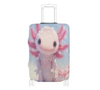 voucong Elastic suitcases Covers for Luggage Scratchproof suitcases Cover Travel Accessories Fit 18-32 Inch Peach Axolotl Cute