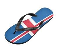 voucong Flag Iceland rubber flip flops Quick-Dry women sandals for walking (prop1)