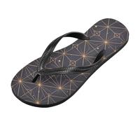 voucong Flat Abstract Pattern Liberty Pattern rubber flip flop Quick-Dry Flip Flop Sandal for party (prop1)