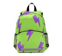 voucong Fluorescent Green Lightning Graffiti backpack school kids drawstring bookbag for child mochilas escolares para ni?os de 5 a?os