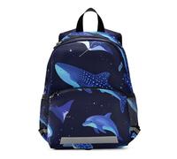 voucong Glowing Ocean Marine Life Whale Shark mini backpack for kids chest strap books bag for 5 year old mochila para ni?os de 3 a?os