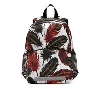 voucong Gothic Red and Black Feathers kids waterproof backpack boys harnessing with leash book bags for 2 year old mochilas escolares para ni?os de 5 a?os