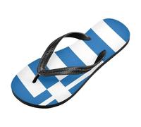voucong Greece Flag Greek National Blue rubber flips flops lightweight women's flip for summer (prop1)