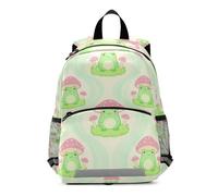 voucong Green Frog Mushroom Cartoon kids travel backpack with leash bookbags for 3-4 year old mochilas escolares para ni?os de 3 a?os