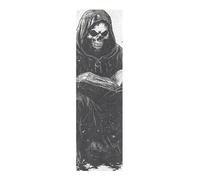 voucong Grim Reaper Reading with A Scythe Skateboard Tape Grip Anti Slip Grip Tape Scooter 33×9 Inch lija para Skateboard