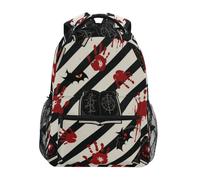 voucong Halloween Red Devil's Eye Blood Handprint backpack kid with chest strap bookbag for boys mochilas escolares para ni?os de 10 a?os
