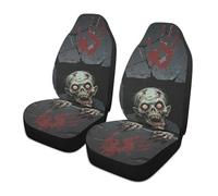 voucong Halloween Scary Vampire Bloody Hands Decorative seat Protector Set of 2 for Trucks Accessories Front car seat Covers covertores para asientos de carros