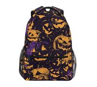 voucong Happy Bluray Pumpkins Halloween 16 kids backpack with chest clip bookbag for middle school mochilas para ni?os