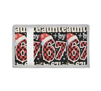 voucong Haunted by Six Seven Trifold Mens Wallet for Kids Unique Sturdy Mens Wallet with Lanyard