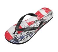 voucong July 4th American Independence Day Liberty Flag rubber womens flip flops soft sandals flip for walking (prop1)