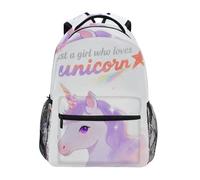 voucong Just A Girl Who Loves unicorns camping backpack for kids boys with chest clip bookbag for 5th grade school boys girls mochilas escolares para ni?os de 10 a?os