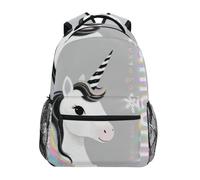 voucong Just A Girl Who Loves unicorns classic kids backpack with large bookbag for 1st grade school boys girls mochilas de moda para adolecentes