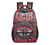 voucong Labor Day Fist Red and Black cool backpacks kids with large book bags for student