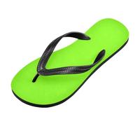 voucong Lawn Green Chartreuse Solid Color Pure Plain rubber flip flop Quick-Dry beach flip for beach (prop1)