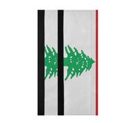 voucong Lebanon Flag The Lebanese Republic Fridge Handle Covers Washable Home Decor Keep Kitchen Appliances Clean Off Stains Fingerprint for Oven