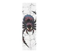 voucong Lightning Spider Web Star Black White Grip Tape for Skateboards with Design Bubble Free Scooter Grip Tape 33×9 Inch Papel para patinetas