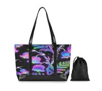 voucong Lily Of The Valley William Morris Neon Portable laptop bag for women 14 with zipper work totes for nurses