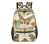 voucong Luna Butterfly Vintage Botanical bulk backpacks for kids with big books bag for 1st grade school boys girls