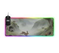 voucong Mountain mouses Wirel Charging Glowing Anime Mouse pad Anti Slip Home Office 35.4 x 15.7 in Mousepad Large