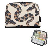 voucong Pencil Case Box Large Capacity Storage Bag Simple for Nurse College Ball Python Minimalist