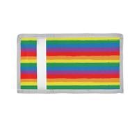 voucong Rainbow Pride Flag LGBT Pride Day Month Parade LGBTQ Community Trifold Wallet Money Clip for Men for Credit Cards Minimalist Colorful Wallet Money Clip Men with Lanyard