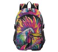 voucong Rocking Chick Laptop Backpacks for Men Rocking Chick School College Bookbag 17.5" Computer Backpack Business Back Pack
