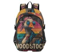 voucong Rocking Music gooses Large Travel Backpack for Men Women Rocking Music gooses School Bookbags 17.5 inch Womens Backpack for Work Business Back Pack
